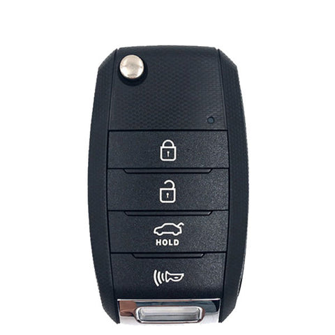 KEYDIY - Kia Style - 4-Button Flip Key Blank - Black  (KD-B19-3-1) - UHS Hardware