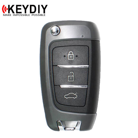 KEYDIY - Hyundai Style - 3-Button Flip Key Blank (KD-B25) - UHS Hardware