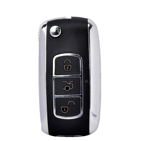 KEYDIY - Bentley Style - 4-Button Flip Key Blank w/ Integrated Chip (KD-NB07) - UHS Hardware