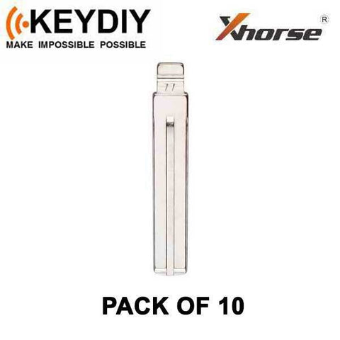 KEYDIY - TOY48 - Flip Key Blade - #77 - For Xhorse / Keydiy Universal Remote Flip Keys - Pack of 10 - UHS Hardware