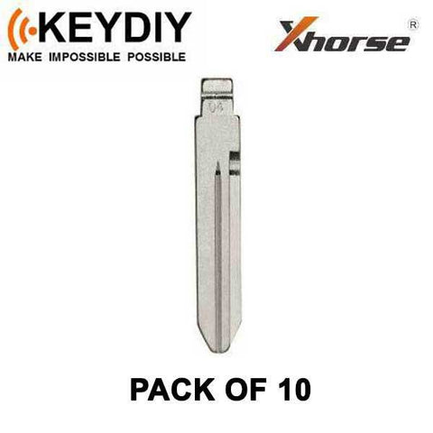 KEYDIY - Y157 / Y159 - Flip Key Blade - #04 - For Xhorse / Keydiy Universal Remote Flip Keys - Pack of 10 - UHS Hardware