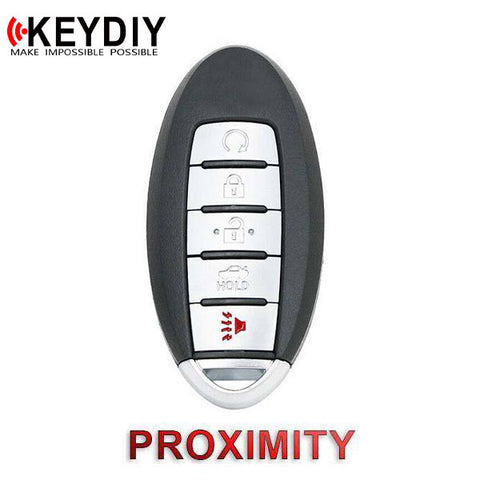 KEYDIY Nissan Infiniti Style 5-Button Universal Smart Key w/ Proximity Function (KD-ZB03-5) - UHS Hardware