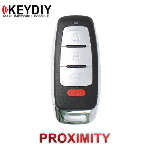 KEYDIY Audi Style 4-Button Universal Smart Key w/ Proximity Function (KD-ZB08-4) - UHS Hardware