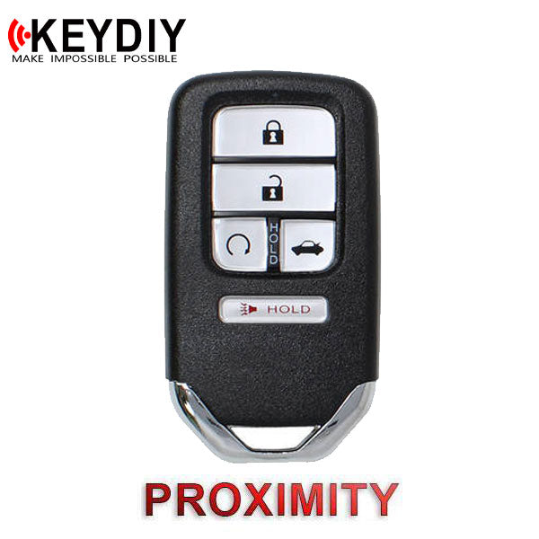 KEYDIY Toyota Style 5-Button Universal Smart Key w/ Proximity Function (KD-ZB10-5) - UHS Hardware