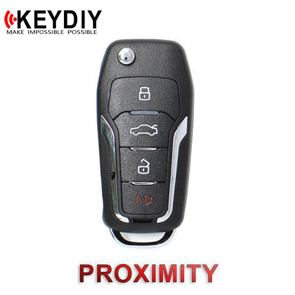 KEYDIY Ford  Style 4-Button Universal Smart Key w/ Proximity Function (KD-ZB12-4) - UHS Hardware