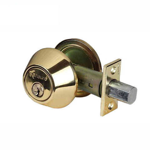 Premium Single Cylinder Deadbolt Lock - Polished Brass (SC1 /KW1) - UHS Hardware