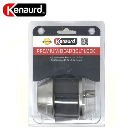 Premium Single Cylinder Deadbolt Lock - Satin Chrome - Retail Packaging - SC1 - UHS Hardware