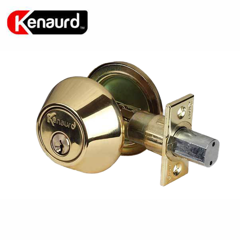 Premium Double Cylinder Deadbolt Lock - Polished Brass (SC1/KW1) - UHS Hardware