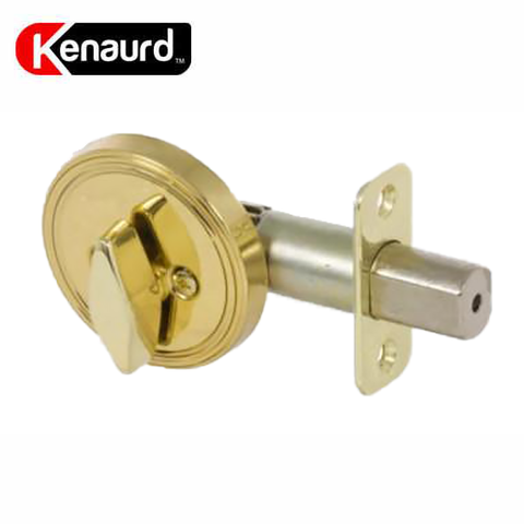 Premium One Sided Deadbolt - Polished Brass (No Cylinder) - UHS Hardware