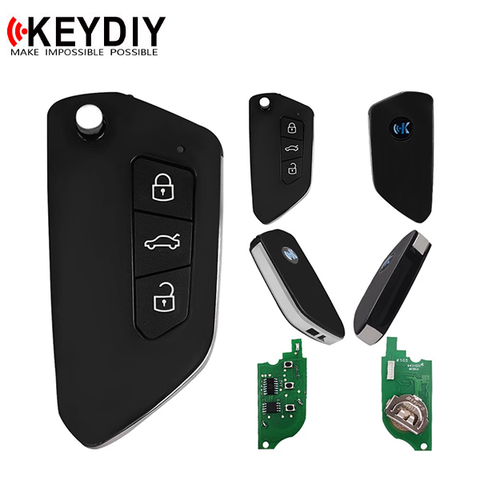 KEYDIY - 3-Button Universal Remote Flip Key Remote Blank (KD-B33) - UHS Hardware