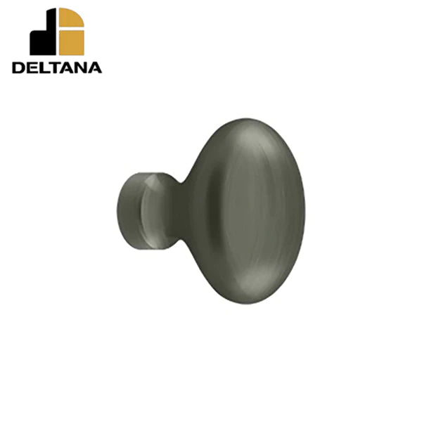 Deltana - Knob - Oval/Egg Shape - Optional Finish