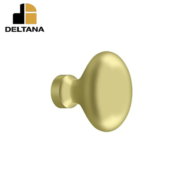 Deltana - Knob - Oval/Egg Shape - Optional Finish