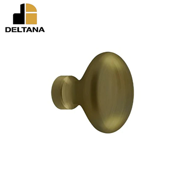 Deltana - Knob - Oval/Egg Shape - Optional Finish