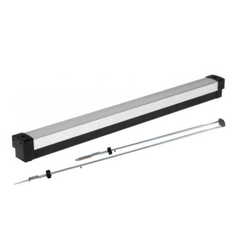 Heavy Duty Narrow Stile - Concealed Vertical Rod Exit Device - Grade 1 - Aluminum Finish - 36" - UHS Hardware