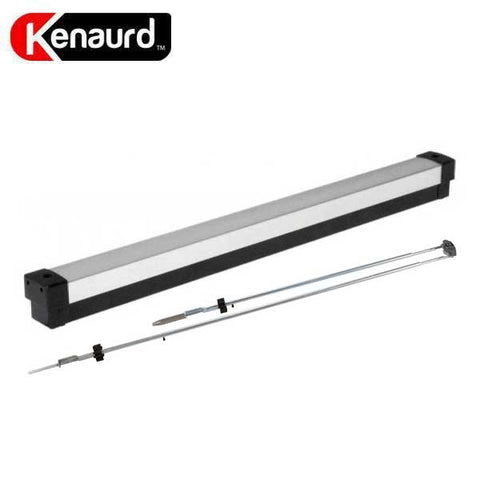 Heavy Duty Narrow Stile - Concealed Vertical Rod Exit Device - Grade 1 - Aluminum Finish - 48" - UHS Hardware