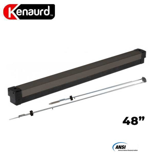 Heavy Duty Narrow Stile - Concealed Vertical Rod Exit Device - Grade 1 - Duranodic Bronze Finish - 48" - UHS Hardware