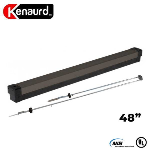 Heavy Duty Narrow Stile - Concealed Vertical Rod Exit Device - Grade 1 - Duranodic Bronze Finish - 48" - UHS Hardware