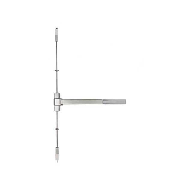 Heavy Duty Panic Bar - Exit Device - Grade 1 - Vertical Rod - Fire Rated - Aluminum Finish - UHS Hardware