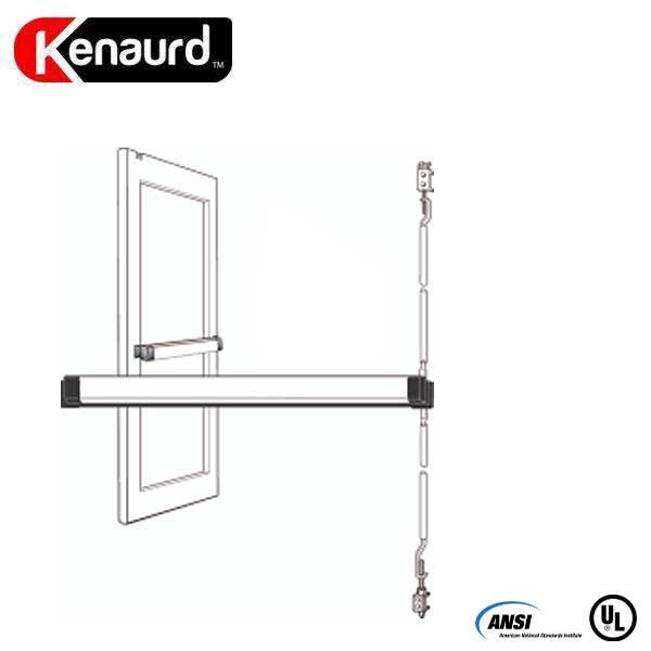 Heavy Duty Narrow Stile - Concealed Vertical Rod Exit Device - Grade 1 - Duranodic Bronze Finish - 48" - UHS Hardware