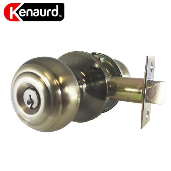 Premium Knobset Entry Lock - Antique Brass - UHS Hardware