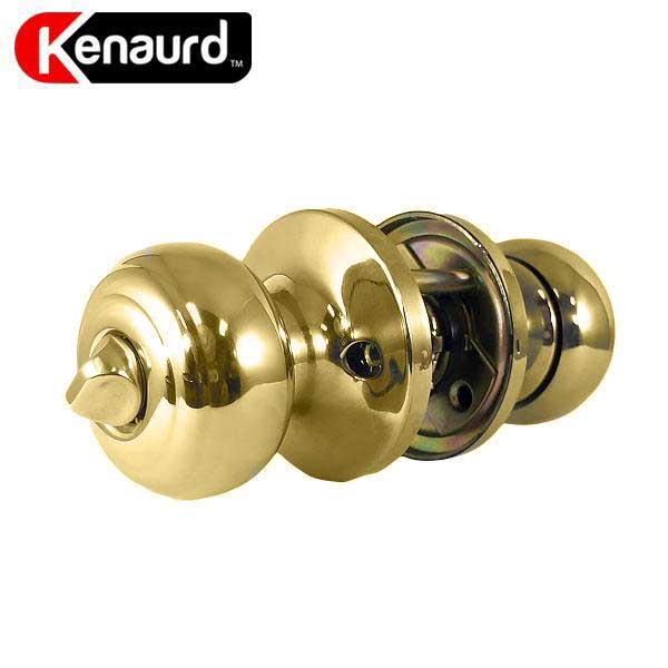 Premium Knob Set Lock - Privacy - PB - Polish Brass - UHS Hardware