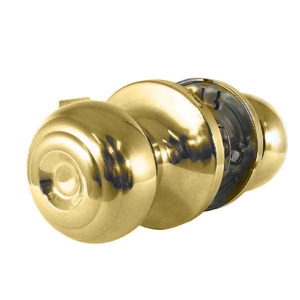 Premium Knob Set Lock - Passage - PB - Polish Brass - UHS Hardware