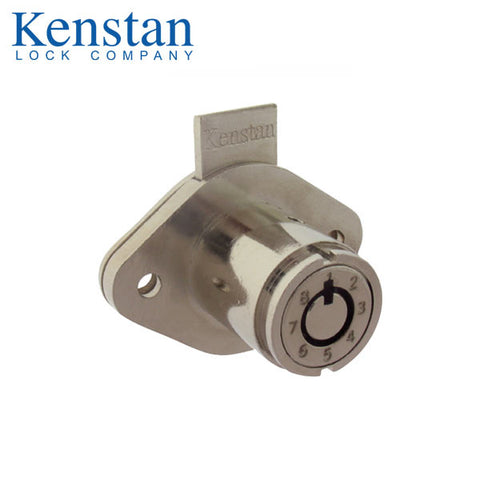 Kenstan - DL-K2-M-2205 - Tubular Drawer Deadbolt Lock - 1 1/16" - K2 Keymatic Pull - PN - Polished Nickel - UHS Hardware