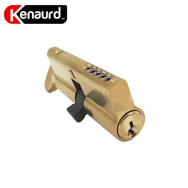 Profile Cylinder – Single Sided – Thumb Turn – US3 – Polished Brass - (SC1 / KW1) ( 2-3/4" 70mm ) - UHS Hardware