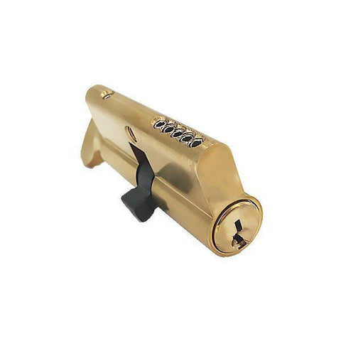 Profile Cylinder – Single Sided – Thumb Turn – US3 – Polished Brass - (SC1 Keyway) ( 2-3/4" 70mm ) (Pack of 5) - UHS Hardware
