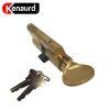 Profile Cylinder – Single Sided – Thumb Turn – US3 – Polished Brass - (SC1 / KW1) ( 2-3/4" 70mm ) - UHS Hardware