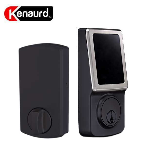 Premium Electronic Touchscreen Deadbolt w/ Key Override & Z-Wave Technology - Grade 2 - Two Tone  Black / Silver - SC1/KW1 - UHS Hardware