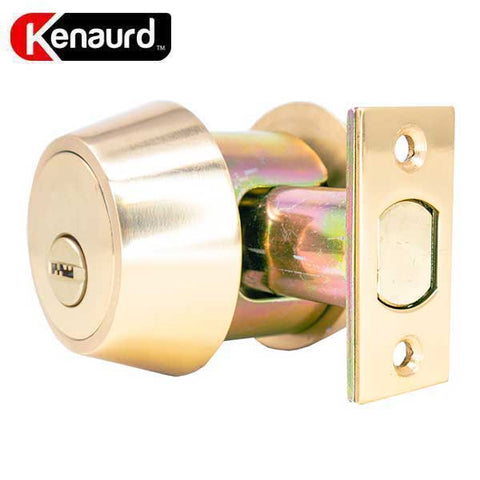 Premium High Security - Deadbolt - Double Cylinder - #06 Keyway - US26D - Polished Brass - UHS Hardware