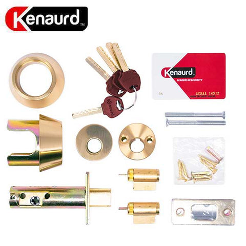 Premium High Security - Deadbolt - Double Cylinder - #06 Keyway - US26D - Polished Brass - UHS Hardware