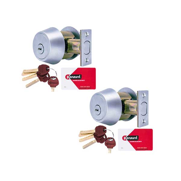 2x Premium High Security - Deadbolt - Double Cylinder - #06 Keyway - US26D - Satin Silver (2 For 1) - UHS Hardware