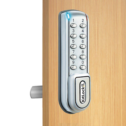 Code Locks - KL1200 - Electronic KitLock - Heavy Duty Locker Lock - Optional Handing - Silver - UHS Hardware