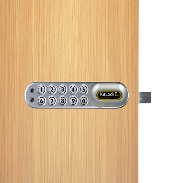 Code Locks - KL1060 - NetCode Electronic Kit Lock - Locker Lock - Optional Handing - Silver - UHS Hardware