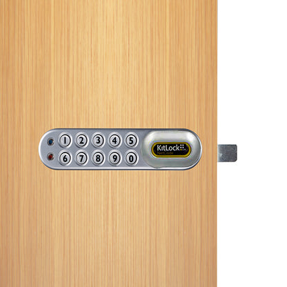 Code Locks - KL1060 - NetCode Electronic Kit Lock - Locker Lock - Optional Handing - Silver - UHS Hardware