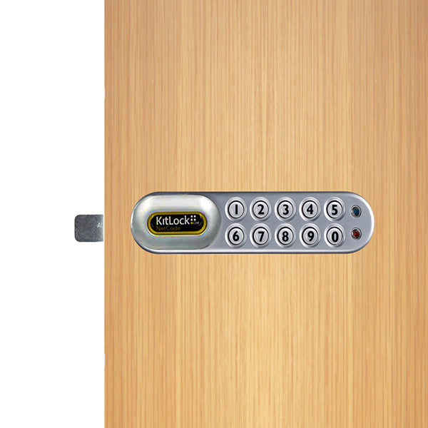 Code Locks - KL1060 - NetCode Electronic Kit Lock - Locker Lock - Optional Handing - Silver - UHS Hardware