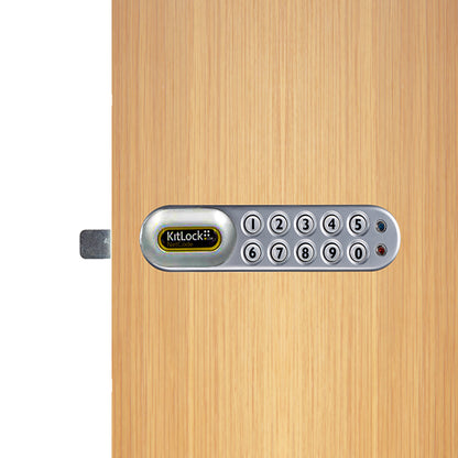 Code Locks - KL1060 - NetCode Electronic Kit Lock - Locker Lock - Optional Handing - Silver - UHS Hardware