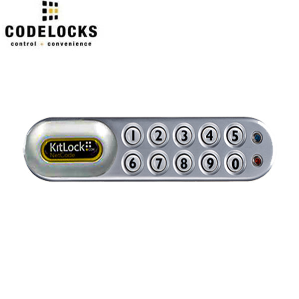 Code Locks - KL1060 - NetCode Electronic Kit Lock - Locker Lock - Optional Handing - Silver - UHS Hardware