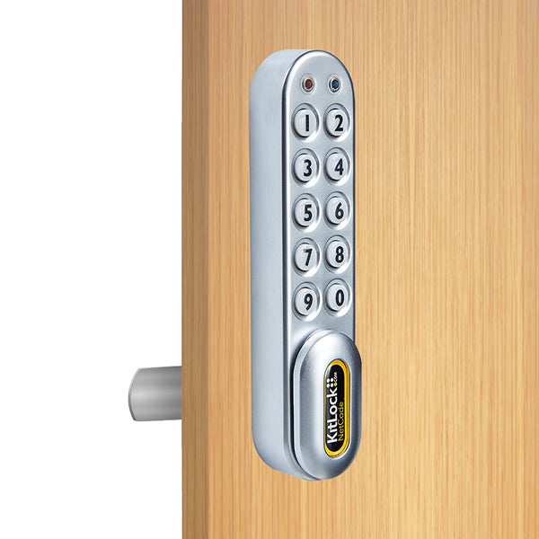 Code Locks - KL1060 - NetCode Electronic Kit Lock - Locker Lock - Optional Handing - Silver - UHS Hardware