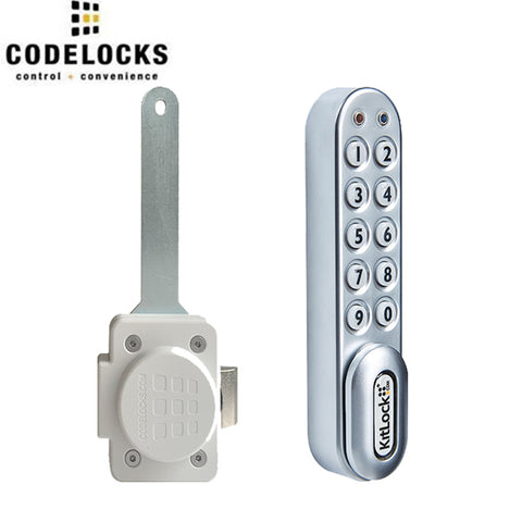 Code Locks - KL1000-SL - Classic Electronic Kit Lock - Locker Lock Slam Kit - Vertical Handing - Silver - UHS Hardware