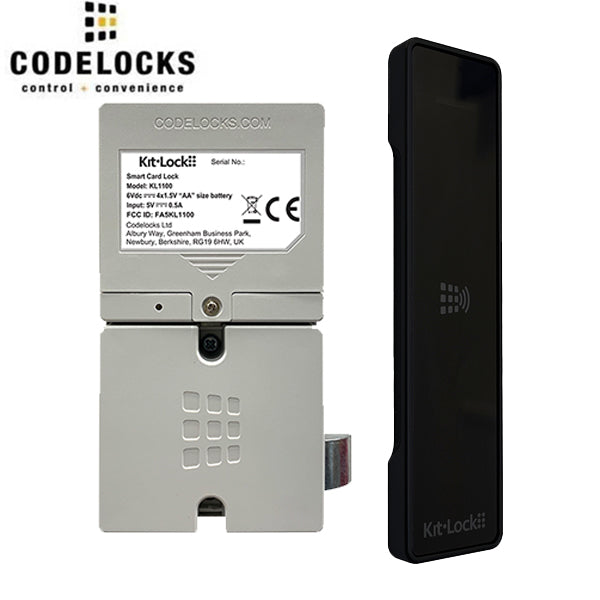 CodeLocks - KL1100 - Electronic KitLock - RFID Locker Lock w/ Powered ...