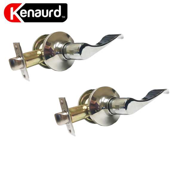 2x Premium Lever Set Handle Lock - Passage - BC- Bright Chrome (2 For 1) - UHS Hardware
