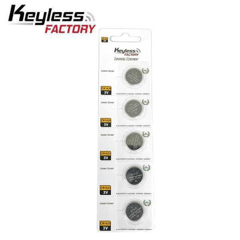 KeylessFactory - CR1220- 3V Lithium Battery (5-Pack) - UHS Hardware