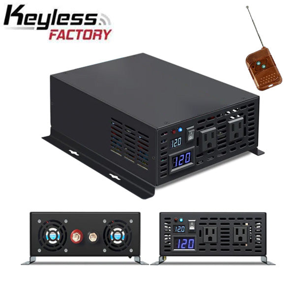 RBP - 12VDC - 1000 Watt Pure Sine Wave Inverter - DC to AC - No USB Ports - Optional Remote Control