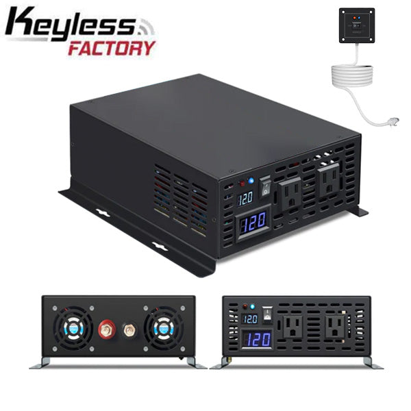 RBP - 12VDC - 1000 Watt Pure Sine Wave Inverter - DC to AC - No USB Ports - Optional Remote Control