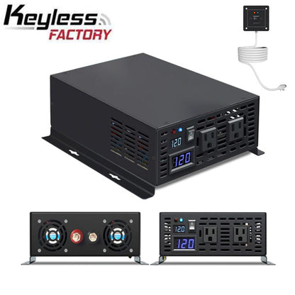 RBP - 12VDC - 1000 Watt Pure Sine Wave Inverter - DC to AC - No USB Ports - Optional Remote Control