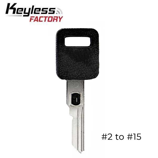 GM Single-Sided VATS Keys (2-15 VATS) (KeylessFactory) - UHS Hardware