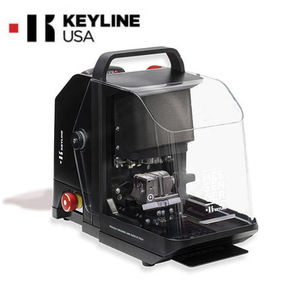 Keyline - Messenger - Key Cutting Machine - With Battery and A7 Lite Samsung Galaxy Tablet - For Edge Cut - Laser - Dimple Keys